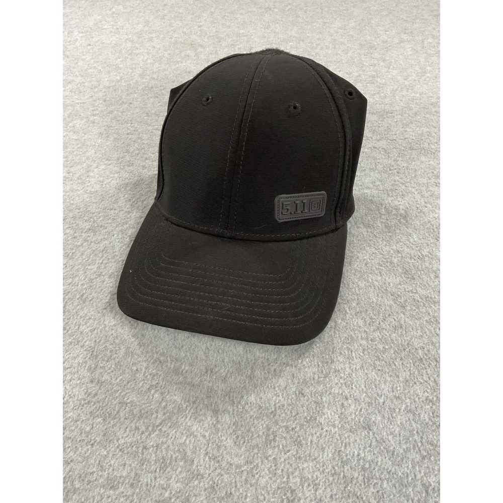 5.11 Tactical Flag Bearer Cap Black Hook and Loop Patch Baseball Hat M/L